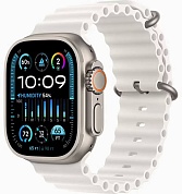 Apple Watch Ultra 2 49 mm Titanium Case with White Ocean Band