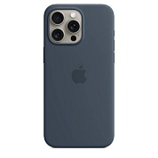 Apple Чехол Apple iPhone 15 Pro Max Silicone Case с MagSafe, Storm Blue (MT1P3) 