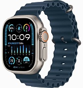 Apple Watch Ultra 2 49 mm Titanium Case with Blue Ocean Band