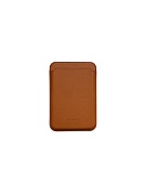 Apple K-Doo / Визитница на магните, картхолдер на телефон, кредитница, чехол для телефона Leather Wallet Case, коричневый 