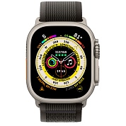 Apple Watch Ultra 49mm Titanium Case with Black/Gray Trail Loop (M/L)