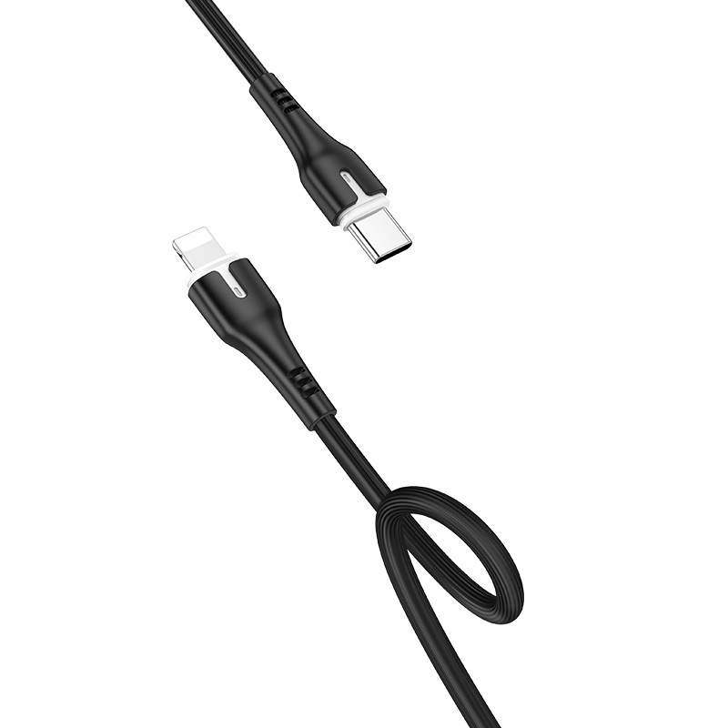 Кабель Hoco Surplus PD X45 USB Type-C на Lightning (Черный) - фото
