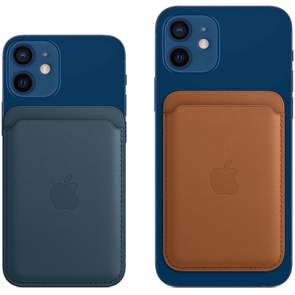 Чехол-бумажник Apple Wallet MagSafe для iPhone, кожа, коричневый (MHLT3) - фото 0