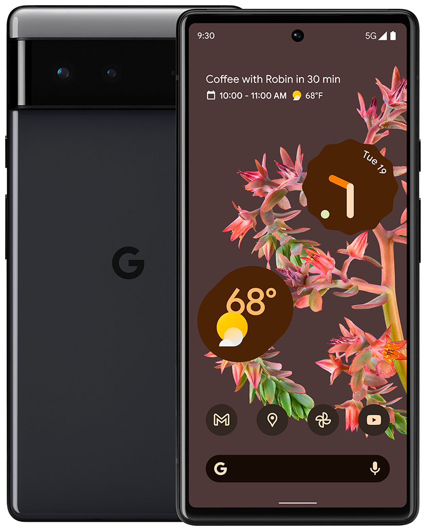 Смартфон Google Pixel 6 8/128 ГБ, stormy black - фото