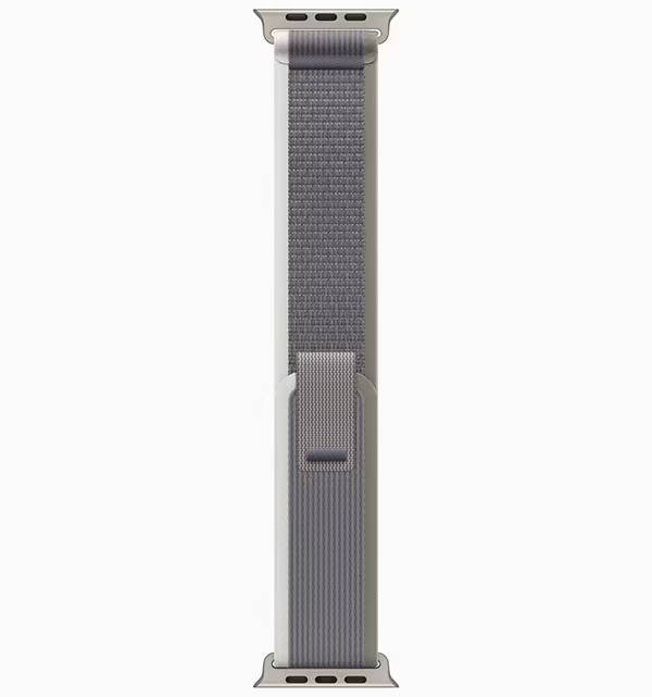 Apple Watch Ultra 2 49mm Titanium Case with Green/Gray Trail Loop (M/L) - фото 1