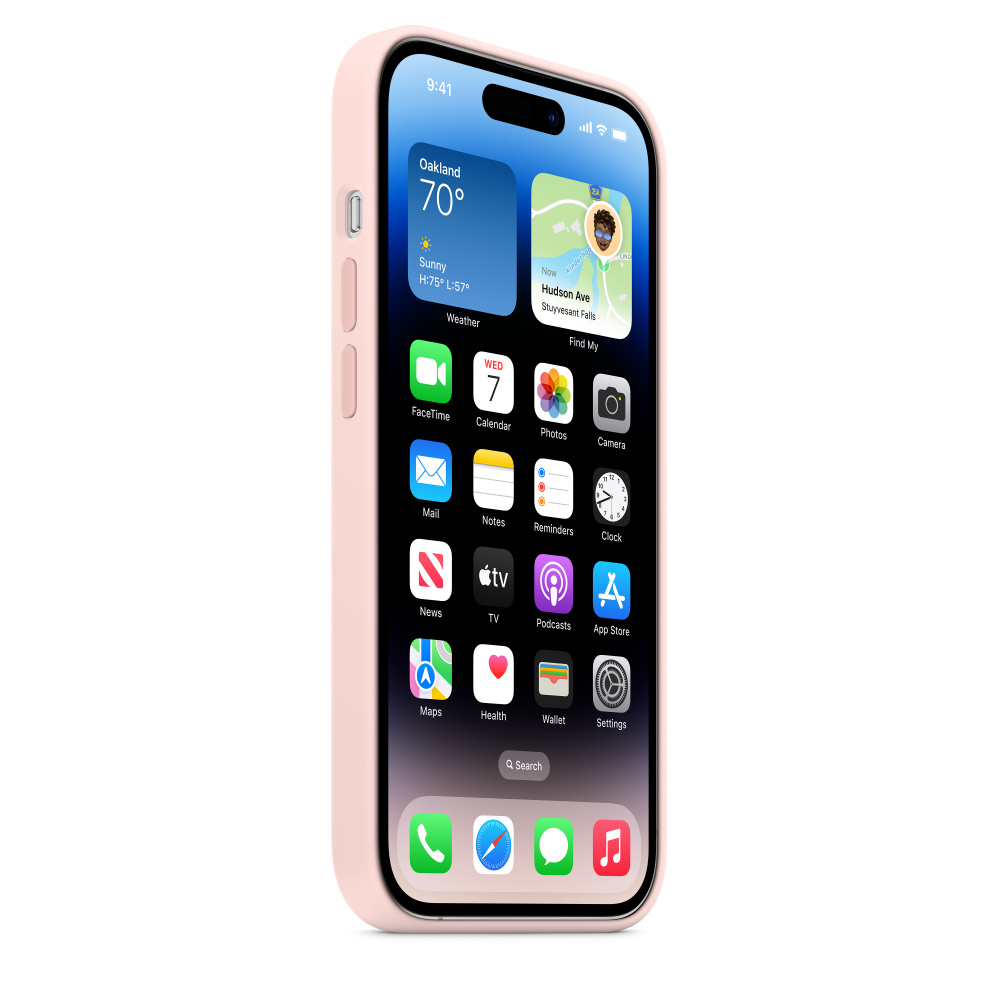 Силиконовый чехол MagSafe для iPhone 14 Pro - Chalk Pink (MPTH3) - фото 0