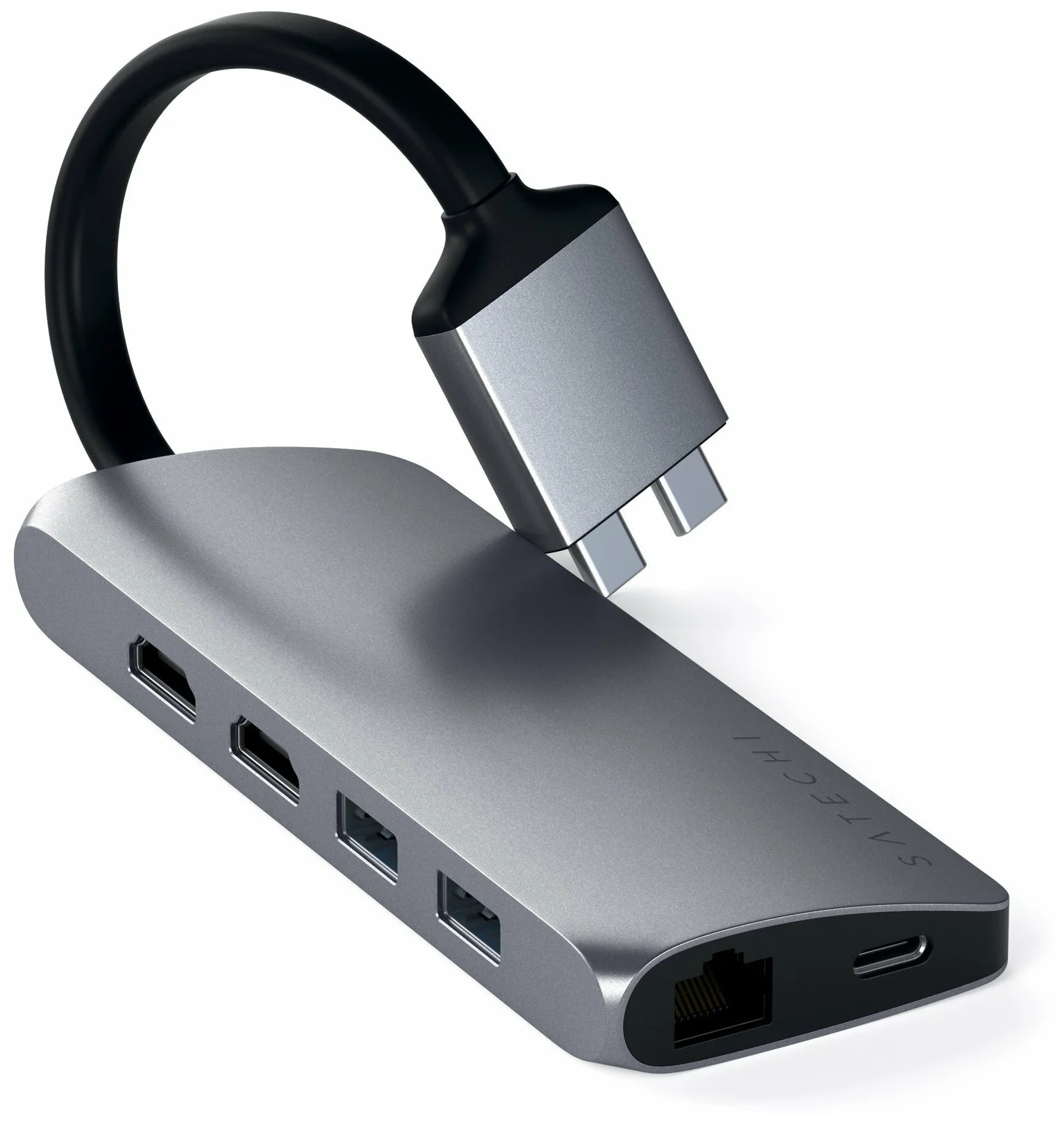 USB-концентратор Satechi Dual Multimedia Adapter (ST-TCDMMAM), разъемов: 3 - фото 1