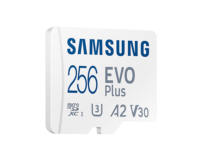 Карта памяти micro SDXC 256Gb Samsung EVO Plus UHS-I U3 A2 + ADP 130Mb/s (MB-MC256KA) - фото 1