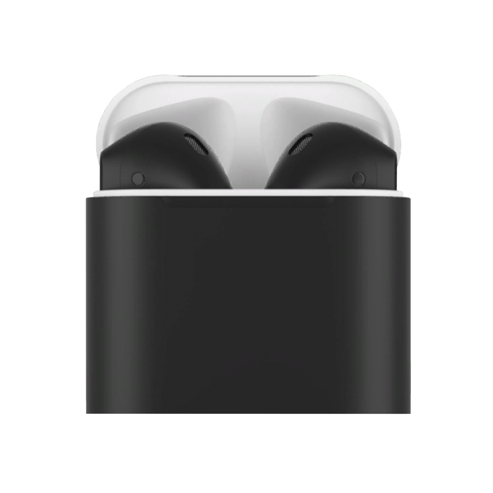 Наушники Apple Airpods 2 Color (без беспроводной зарядки чехла) Black Matte (Черный матовый) - фото 0