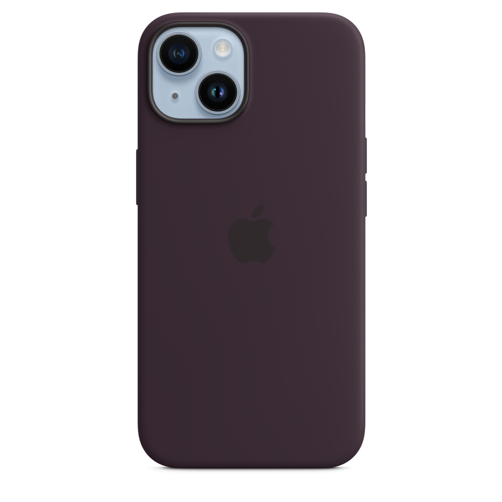 Силиконовый чехол MagSafe для iPhone 14 - Elderberry (MPT03ZM/A) - фото