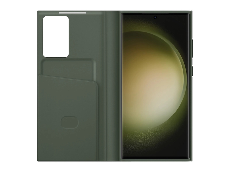 Чехол Samsung для Galaxy S23 Ultra Smart View Wallet Case EF-ZS918CGEGUS, зеленый - фото 1
