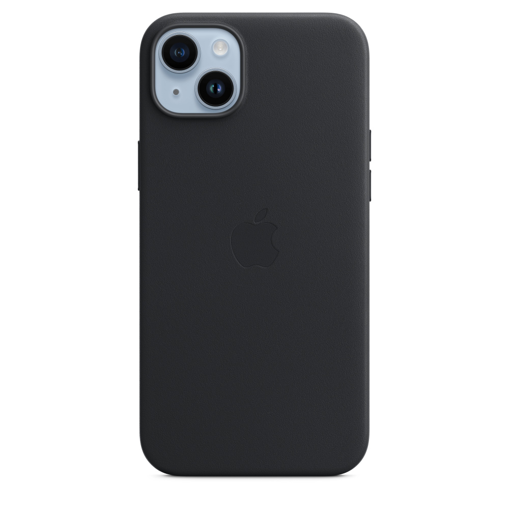 Кожаный чехол MagSafe для iPhone 14 Plus - Midnight (MPP93ZM/A) - фото