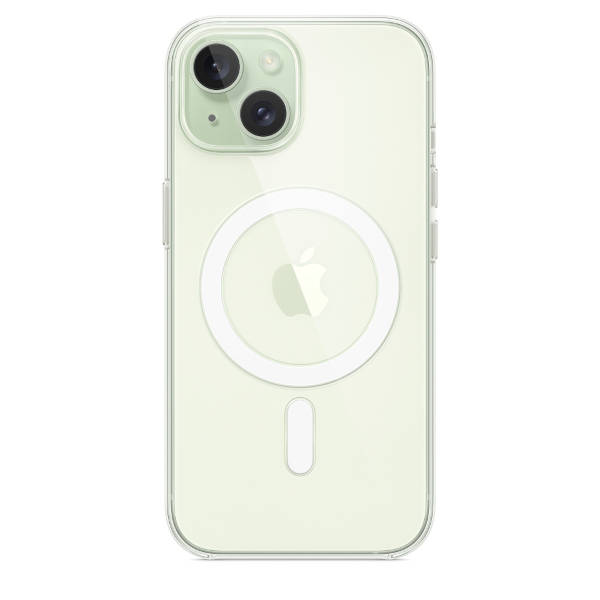 Чехол Apple iPhone 15 Clear Case с MagSafe, прозрачный (MT203) - фото 2