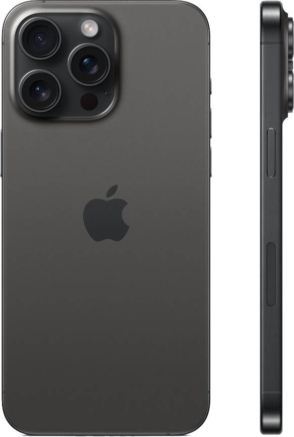 Смартфон Apple iPhone 15 Pro Max 1TB, Black Titanium (черный) - фото 0