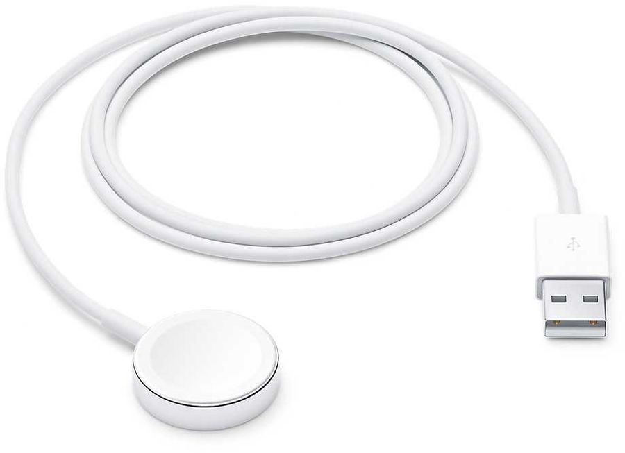 Кабель Apple USB с магнитным креплением для зарядки Apple Watch (1 м), белый MX2E2ZM/A - фото
