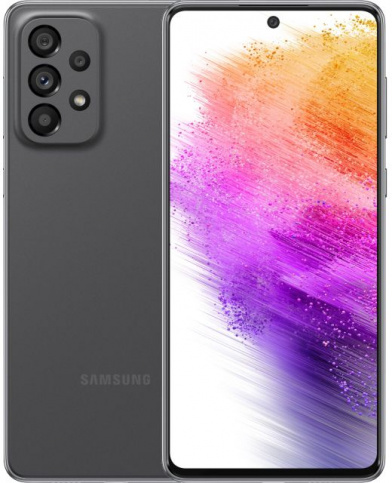 Смартфон Samsung Galaxy A73 5G 8/256 ГБ, серый - фото