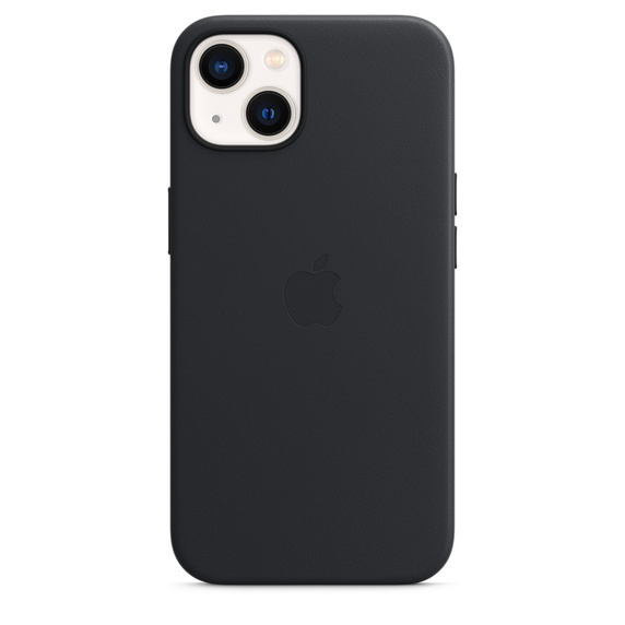 Кожаный чехол MagSafe для iPhone 13, цвет «тёмная ночь» - фото