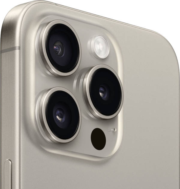 iPhone 15 Pro Dual Sim 128GB, Natural Titanium (серый) - фото 2