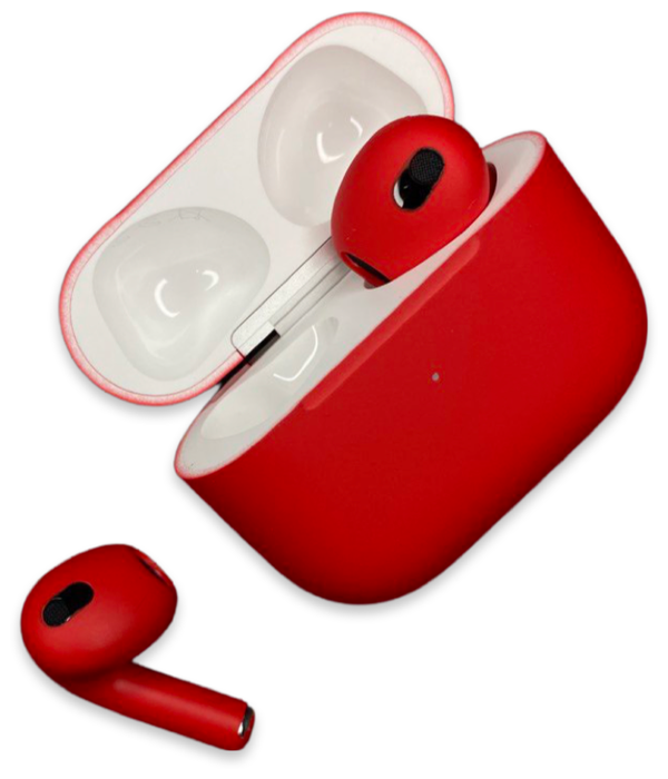 Беспроводные наушники Apple AirPods 3 Color (Красный матовый) - фото 0
