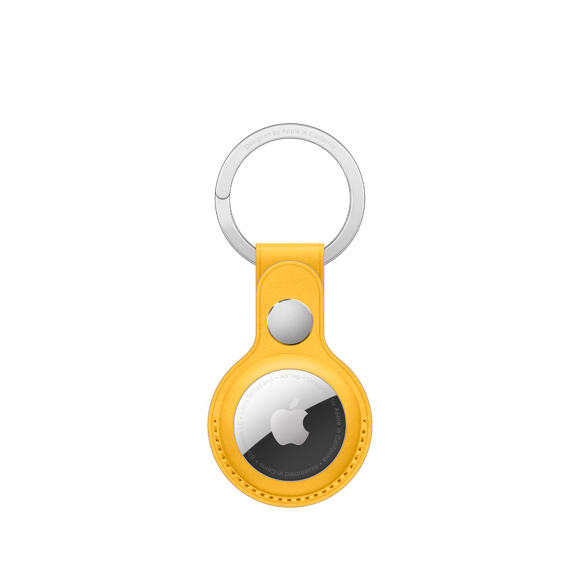 Кожаный брелок Apple для AirTag Leather Key Ring Желтый (MM063ZM/A)