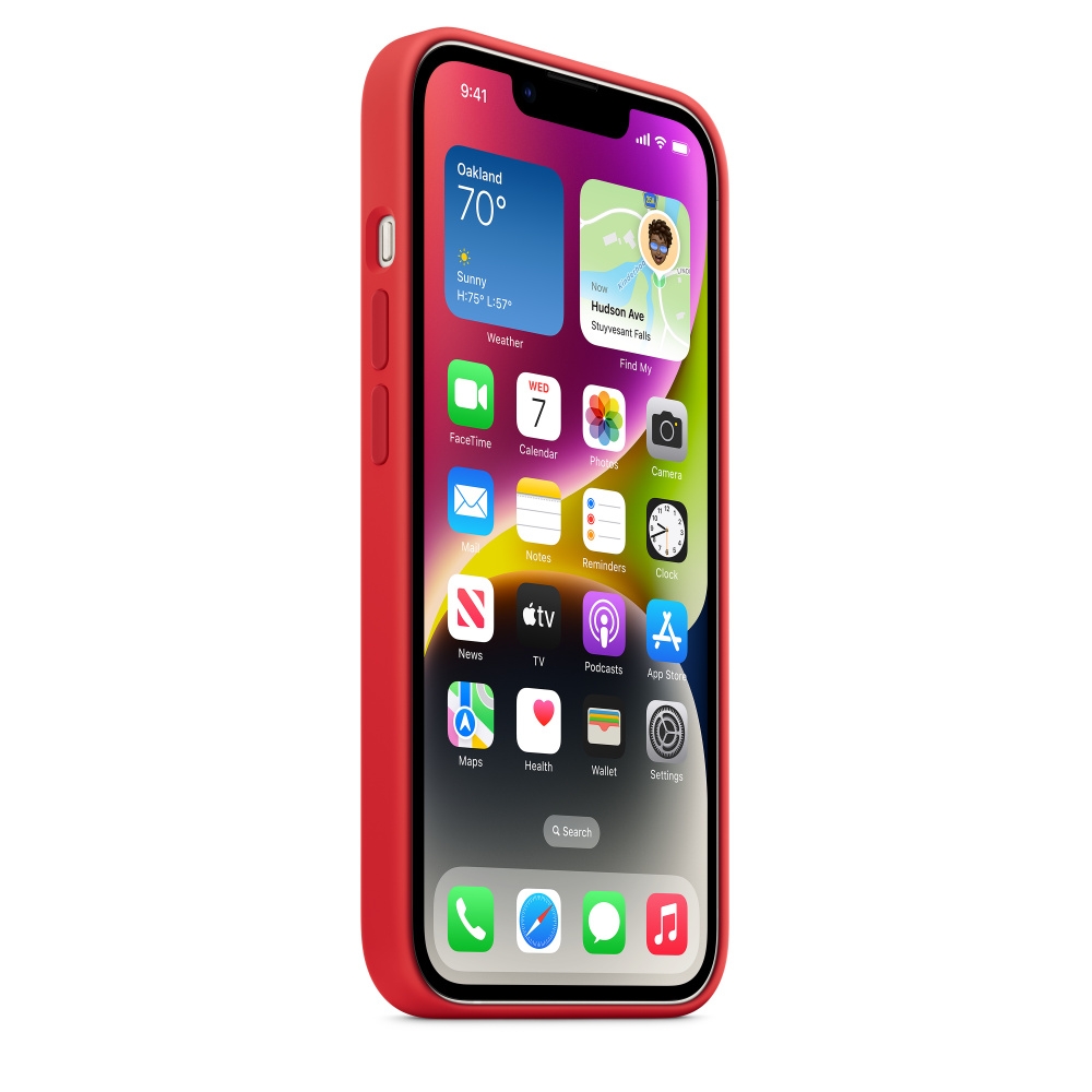 Силиконовый чехол MagSafe для iPhone 14 - (PRODUCT)RED (MPRW3ZM/A) - фото 0