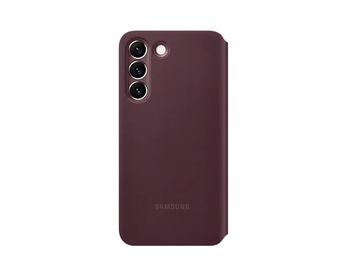 Чехол Smart Clear View Cover для Samsung Galaxy S22 EF-ZS901CEEGRU, бургунди - фото