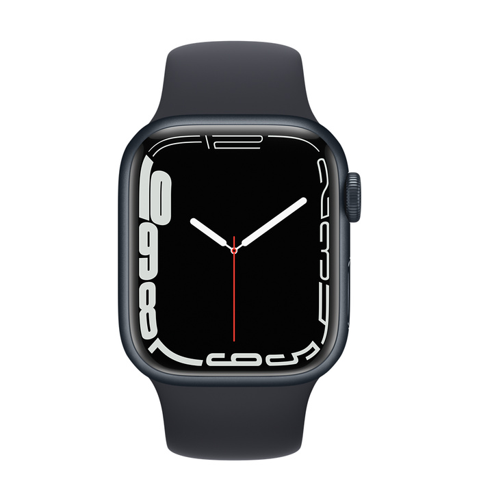 Apple Watch Series 7 45mm Aluminum Case with Sport Band Midnight (Темная ночь) - фото