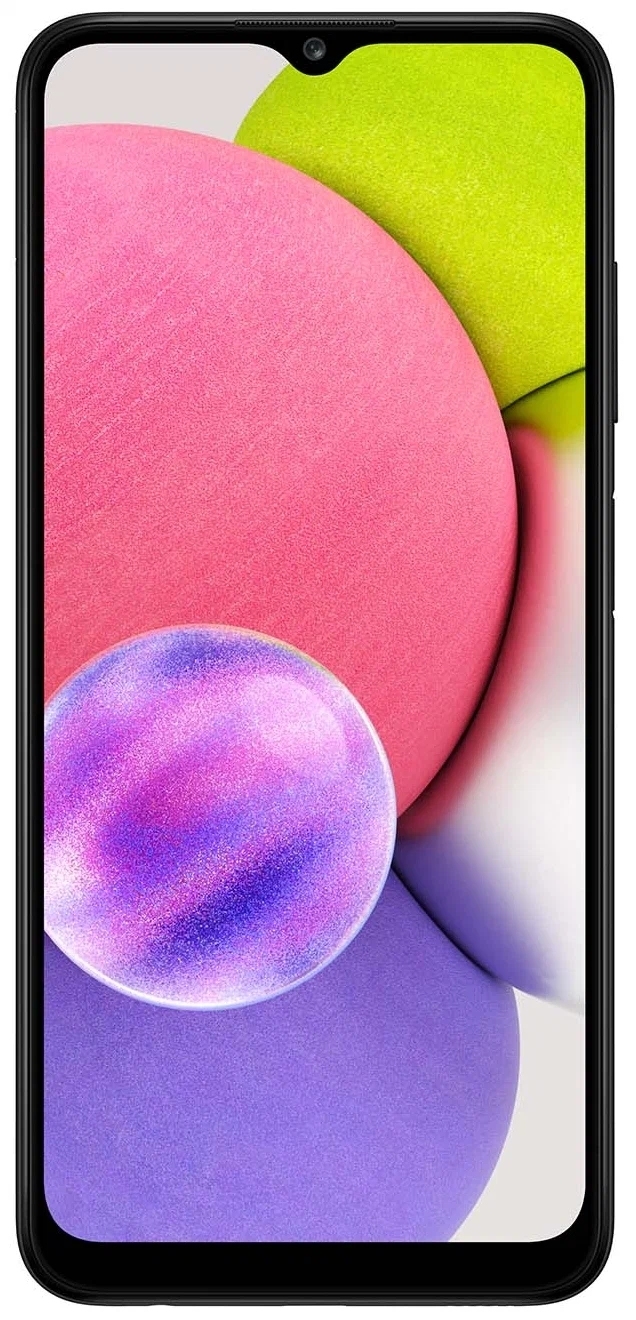 Смартфон Samsung Galaxy A03 4/64 ГБ, черный - фото 0