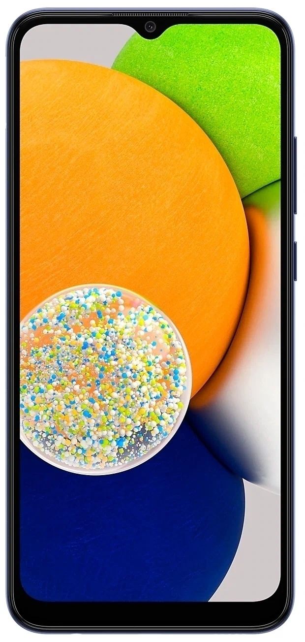 Смартфон Samsung Galaxy A03 4/64 ГБ, синий - фото 0