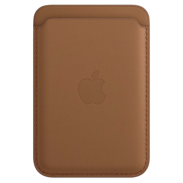 Apple Чехол-бумажник Apple Wallet MagSafe для iPhone, кожа, коричневый (MHLT3) 
