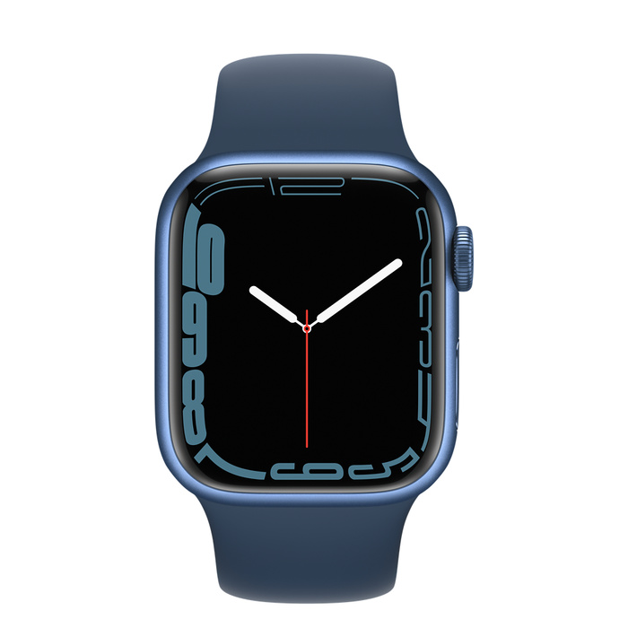 Apple Watch Series 7 45mm Aluminum Case with Sport Band Blue (Синий омут)