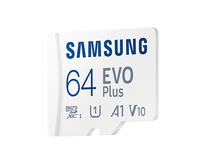 Карта памяти micro SDXC 64Gb Samsung EVO Plus UHS-I U1 A1 + ADP 130Mb/s (MB-MC64KA) - фото 0