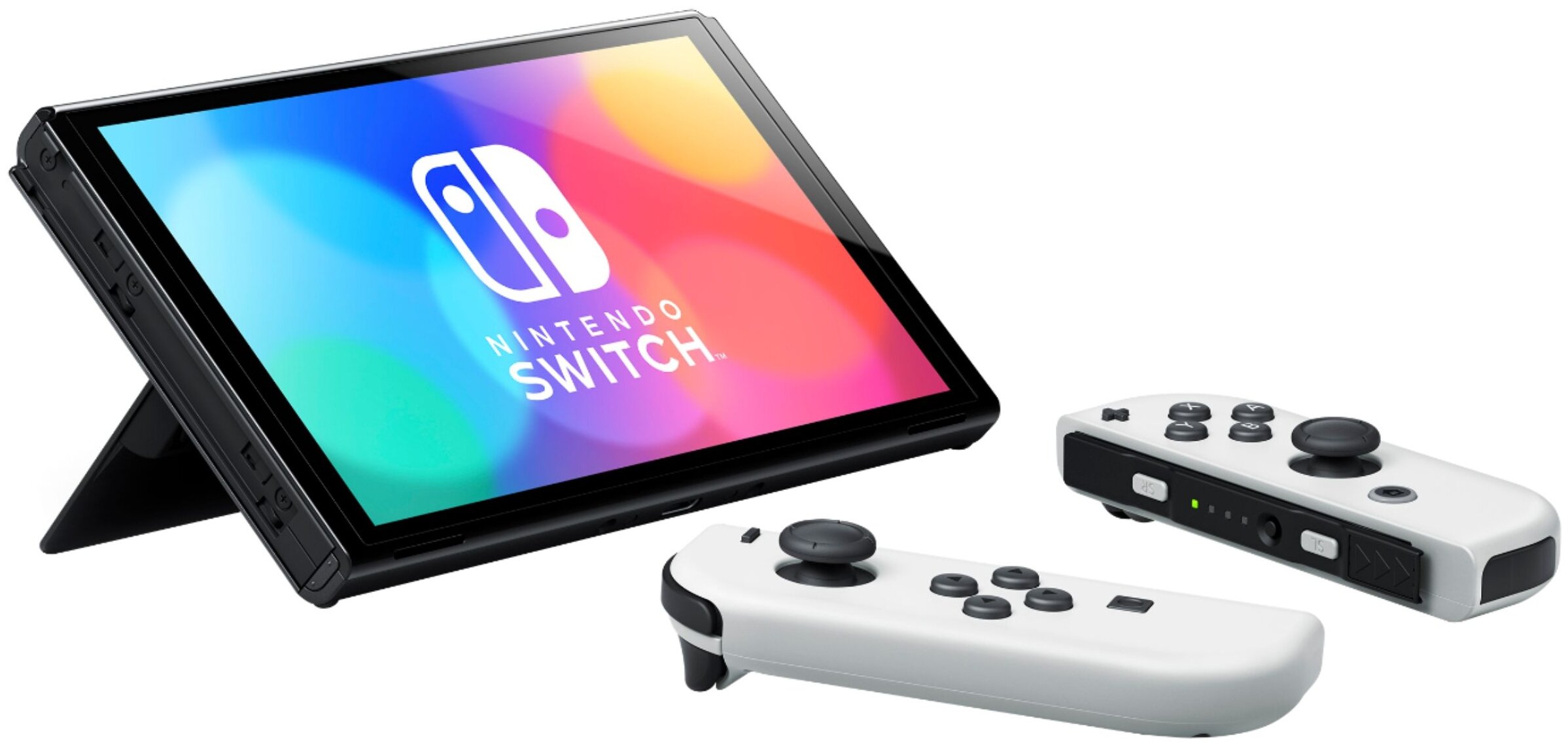 Игровая приставка Nintendo Switch (OLED model), белый - фото 0