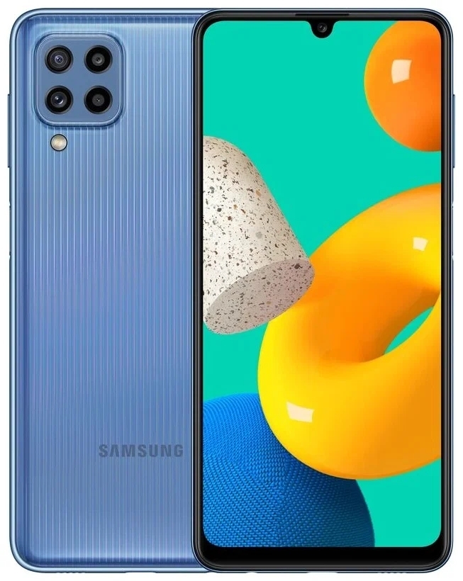 Смартфон Samsung Galaxy M32 6/128 ГБ, голубой - фото