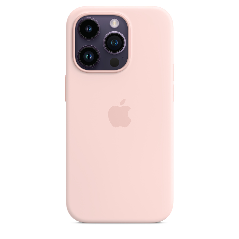 Силиконовый чехол MagSafe для iPhone 14 Pro - Chalk Pink (MPTH3)