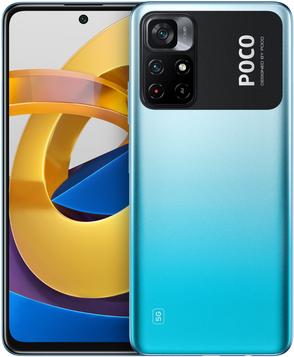 Смартфон Xiaomi Poco M4 Pro 4G 6/128 ГБ, голубой - фото
