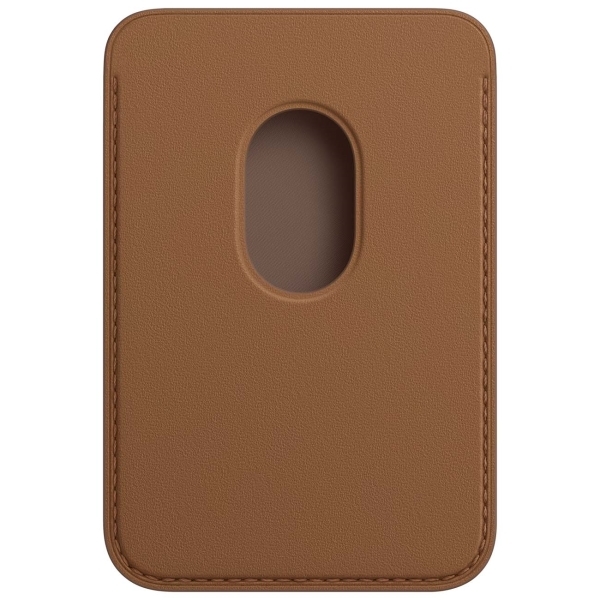 Чехол-бумажник Apple Wallet MagSafe для iPhone, кожа, коричневый (MHLT3) - фото 2