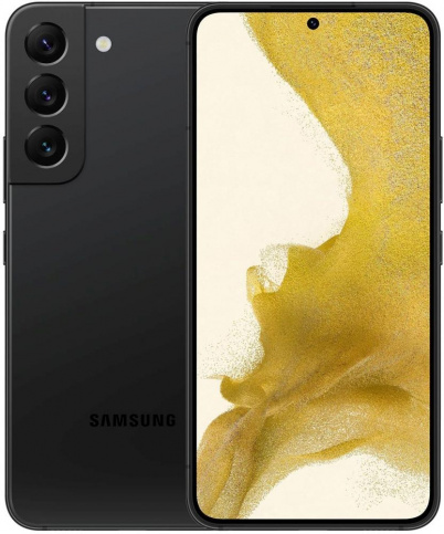 Смартфон Samsung Galaxy S22 8/128 ГБ, черный Snapdragon - фото