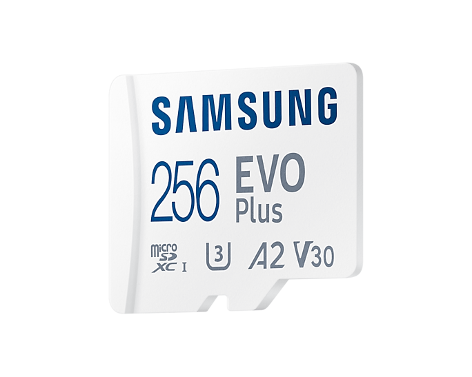 Карта памяти micro SDXC 256Gb Samsung EVO Plus UHS-I U3 A2 + ADP 130Mb/s (MB-MC256KA) - фото 0