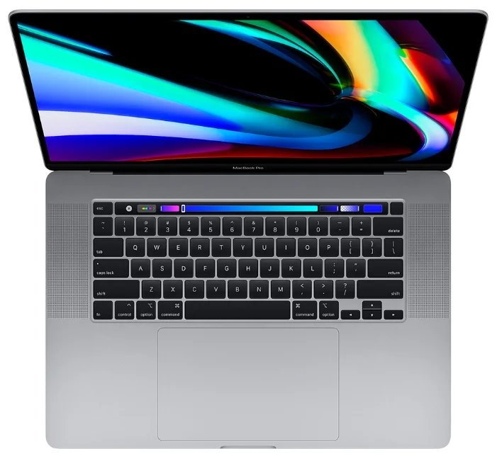 Ноутбук Apple MacBook Pro 16 with Retina display and Touch Bar Late 2019 MVVK2 (Intel Core i9 2300 MHz/16"/3072x1920/16GB/1024GB SSD/DVD нет/AMD Radeon Pro 5500M 4GB/Wi-Fi/Bluetooth/macOS) Серый космос