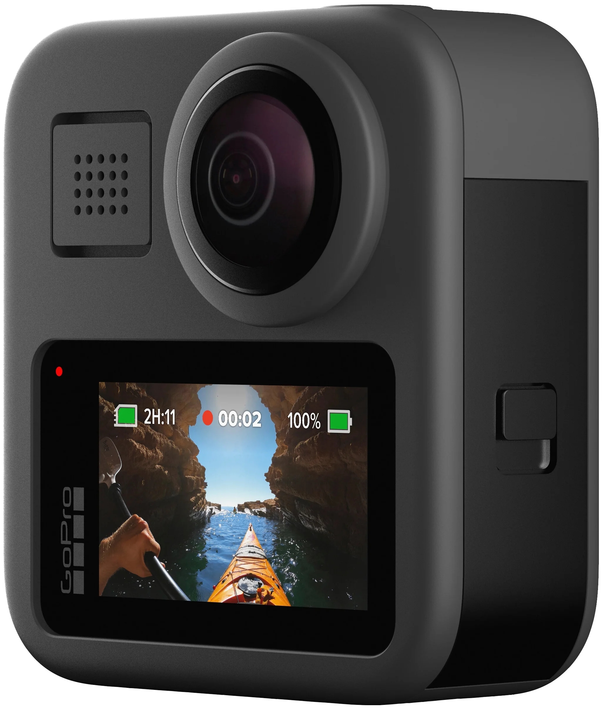 Экшн-камера GoPro MAX (CHDHZ-201-RW/CHDHZ-202-RX), 16.6МП, 4992x2496, черный - фото 2