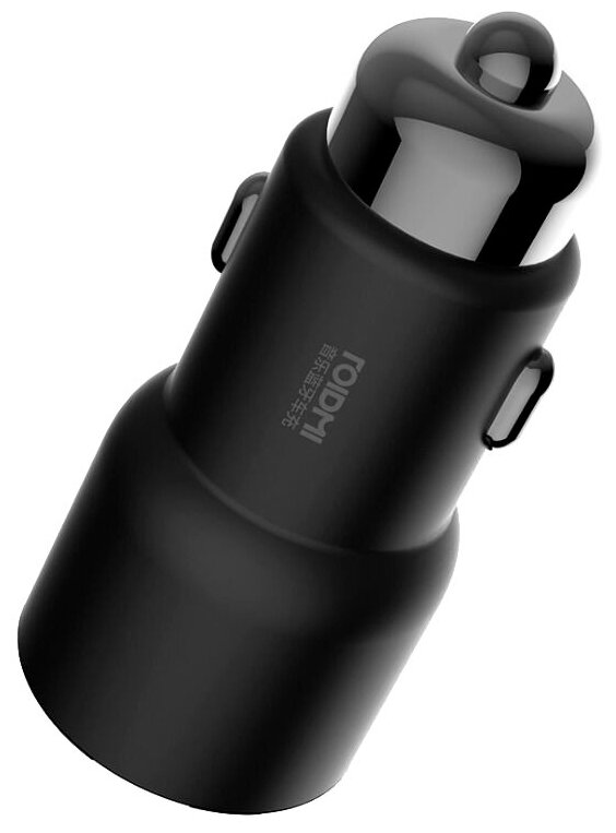 Автомобильная зарядка Roidmi 3S (2 USB), черный - фото