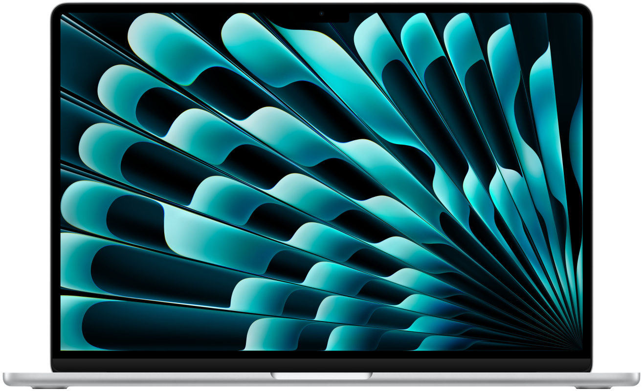 Ноутбук Apple MacBook Air 15 (M2, 8C CPU/10C GPU, 2023), 8 ГБ, 256 ГБ SSD, Silver, (серебристый) MQKR3 - фото