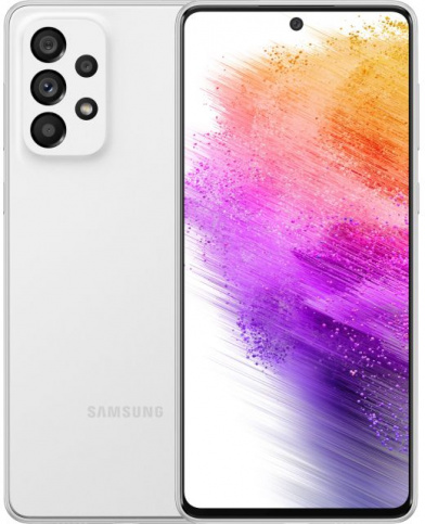 Смартфон Samsung Galaxy A73 5G 8/256 ГБ, белый - фото