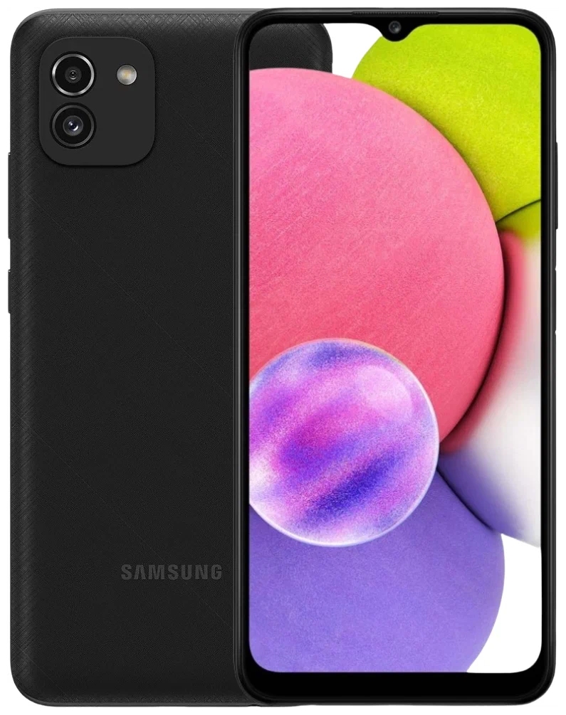 Смартфон Samsung Galaxy A03 4/64 ГБ, черный