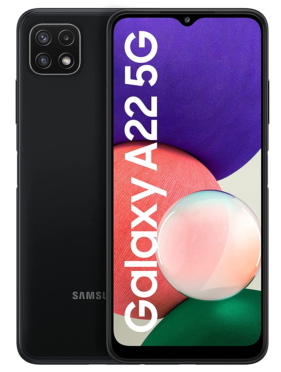 Смартфон Samsung Galaxy A22 5G 4/128GB Black (Черный) - фото