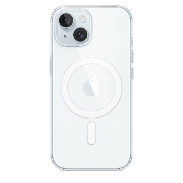 Чехол Apple iPhone 15 Clear Case с MagSafe, прозрачный (MT203) - фото