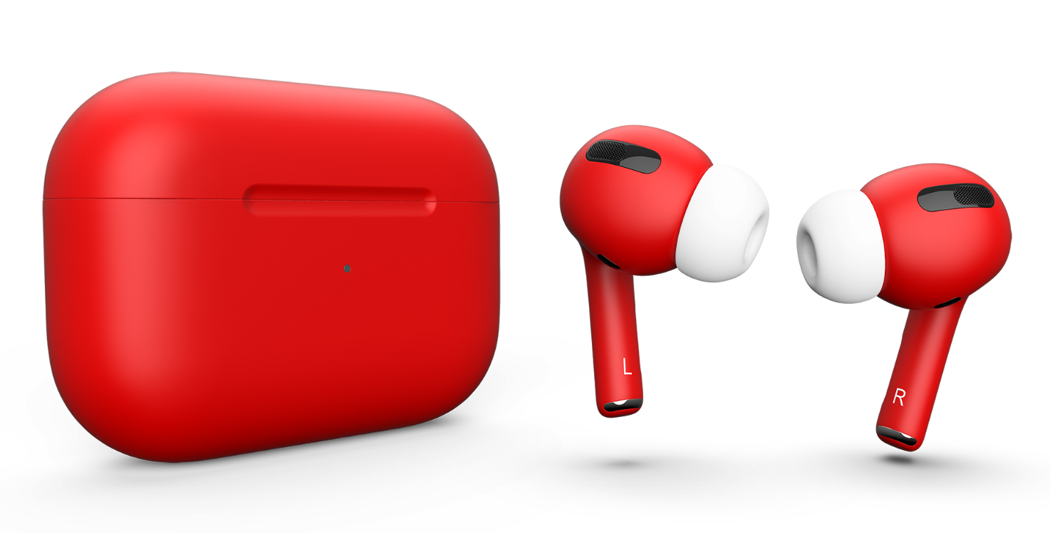 Беспроводные наушники Apple AirPods Pro Color (Матовый красный) - фото 0