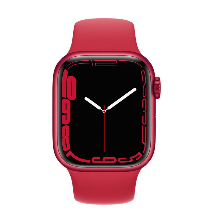 Watch Series 7 41mm Aluminum Case with Sport Band (PRODUCT)Red