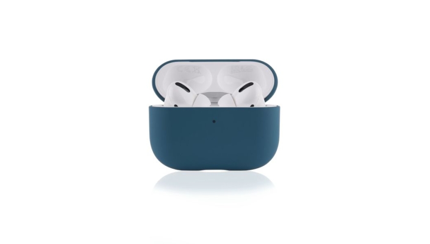 Силиконовый чехол VLP Silicone Case Soft Touch для Apple AirPods Pro 2, темно-синий цвет - фото